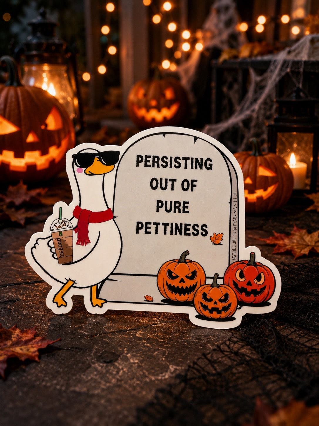 Persisting Out Of Pettiness Sticker 3”