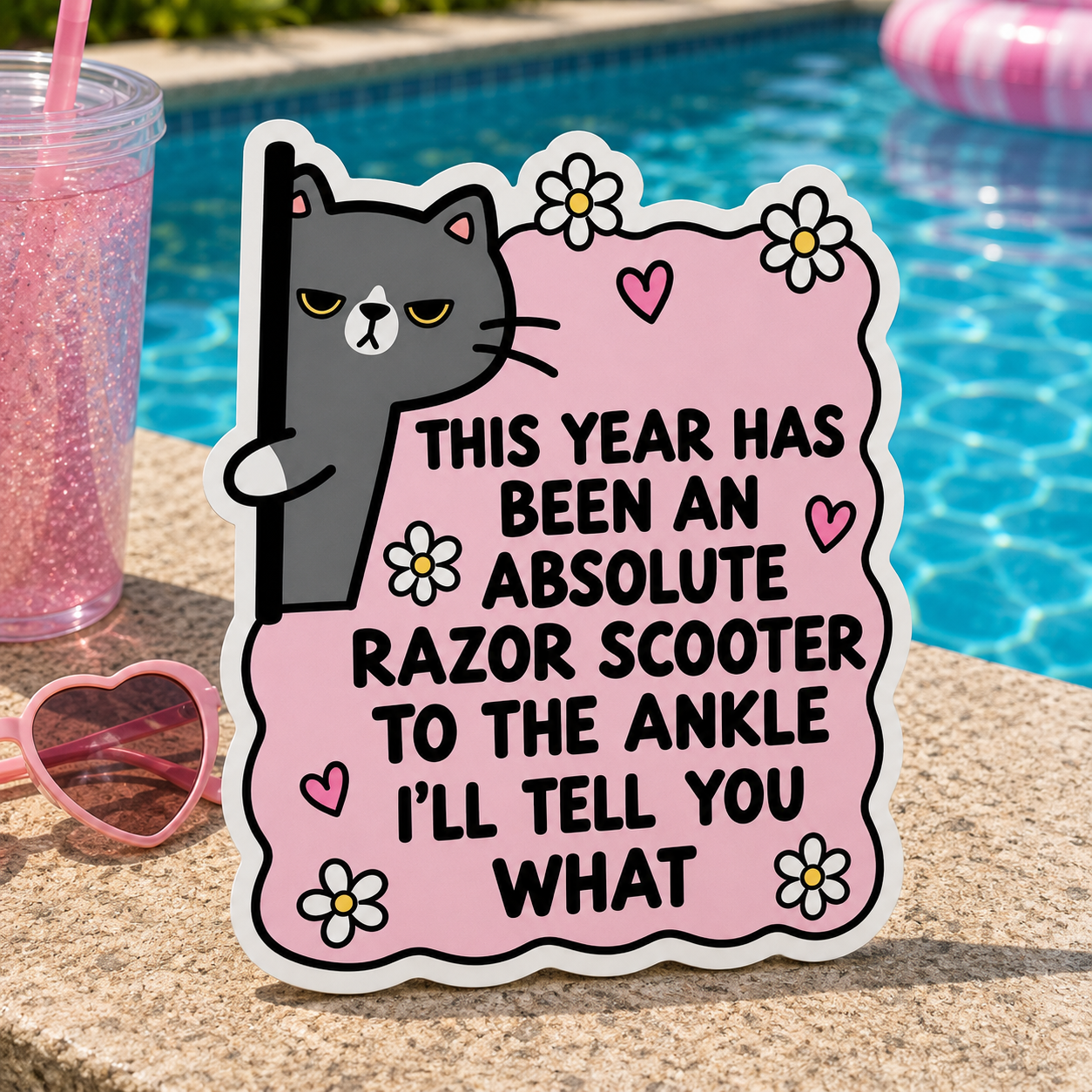 This Year Has Been Sticker 3" Glossy