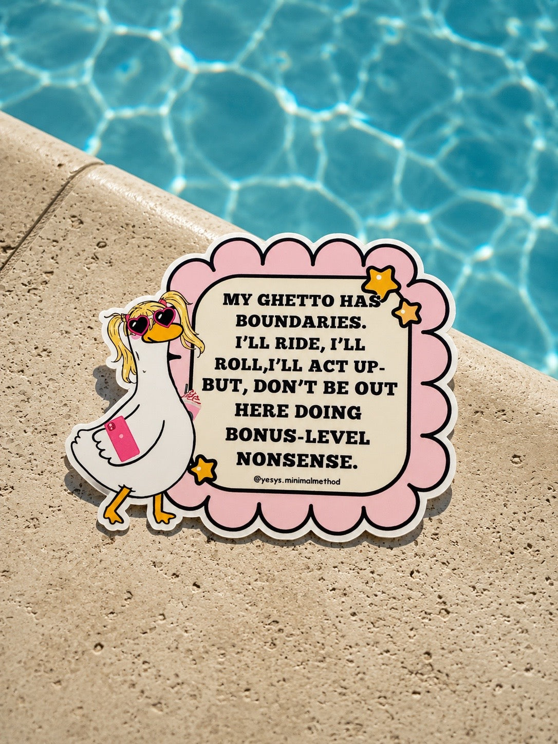 My ghetto has sticker 3”