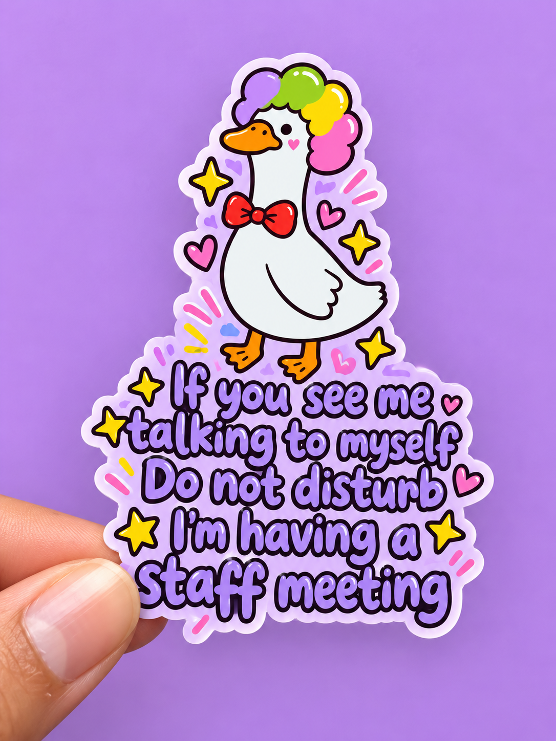 If You See Me Talking To Myself Sticker 2.8”