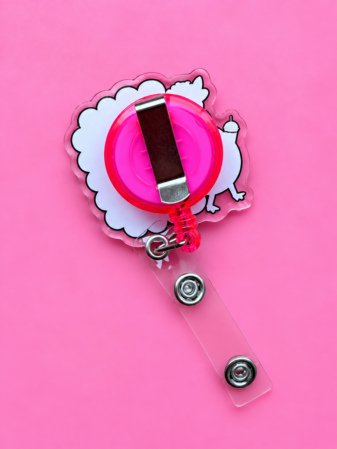 My Gut Is Never Wrong Retractable Badge Reel 2.5"