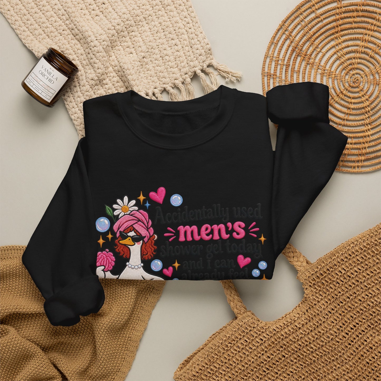 "Accidentally Used Men's Shower Gel" Crewneck