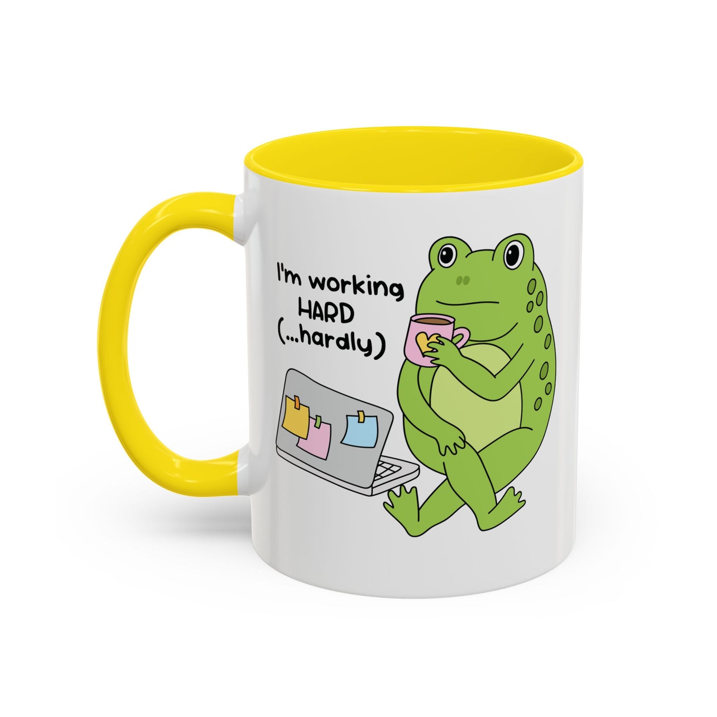 I'm working hard mug