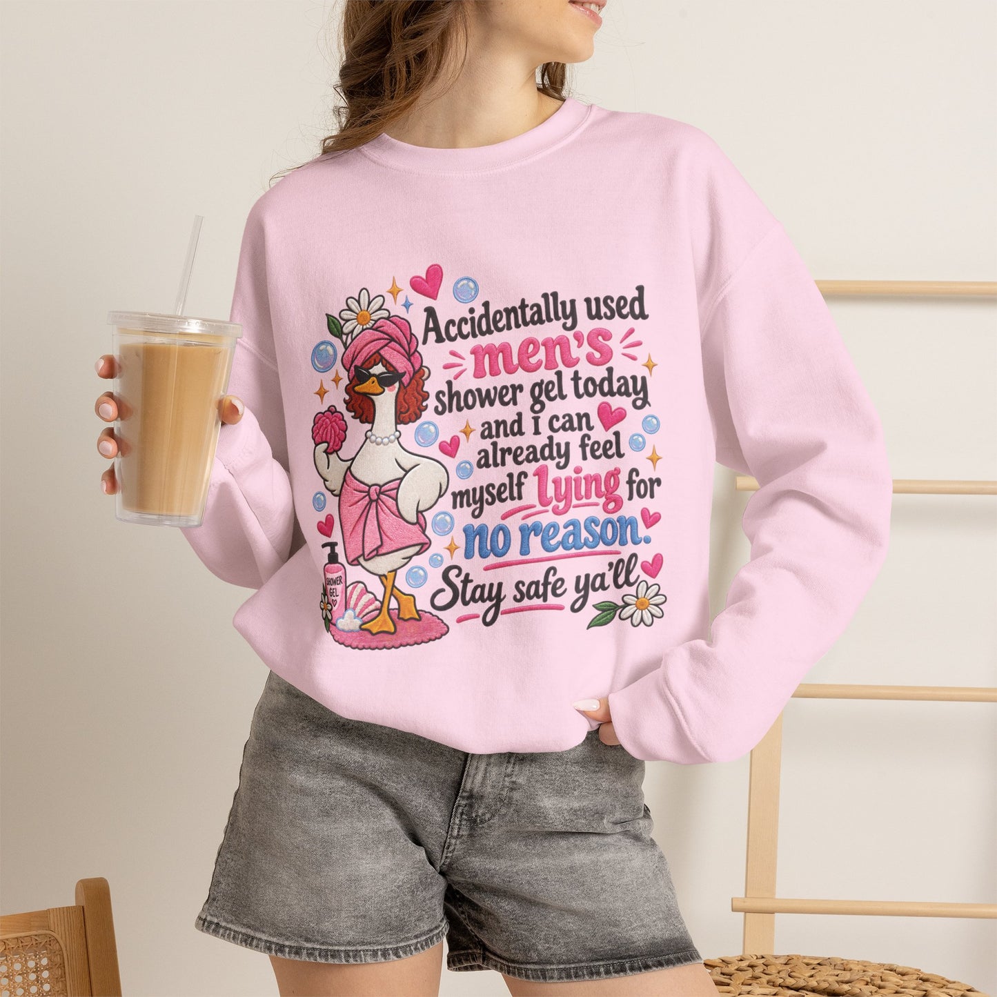 "Accidentally Used Men's Shower Gel" Crewneck