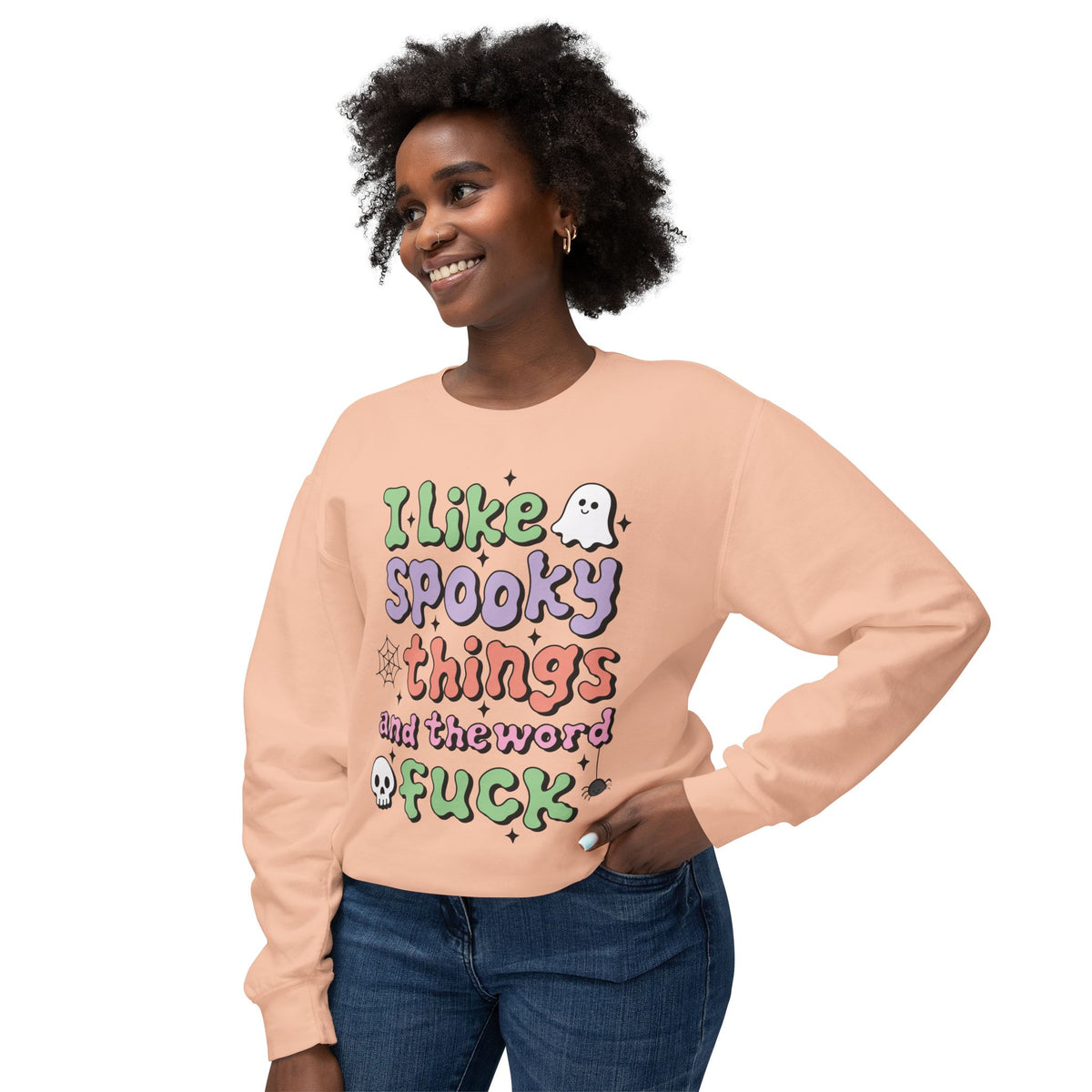 Women's Crewneck "I Like Spooky Things"