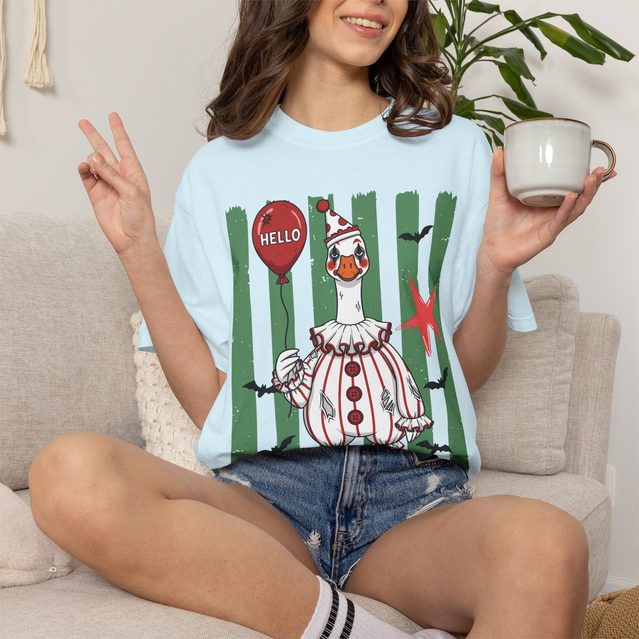 Halloween Clown Goose T-Shirt