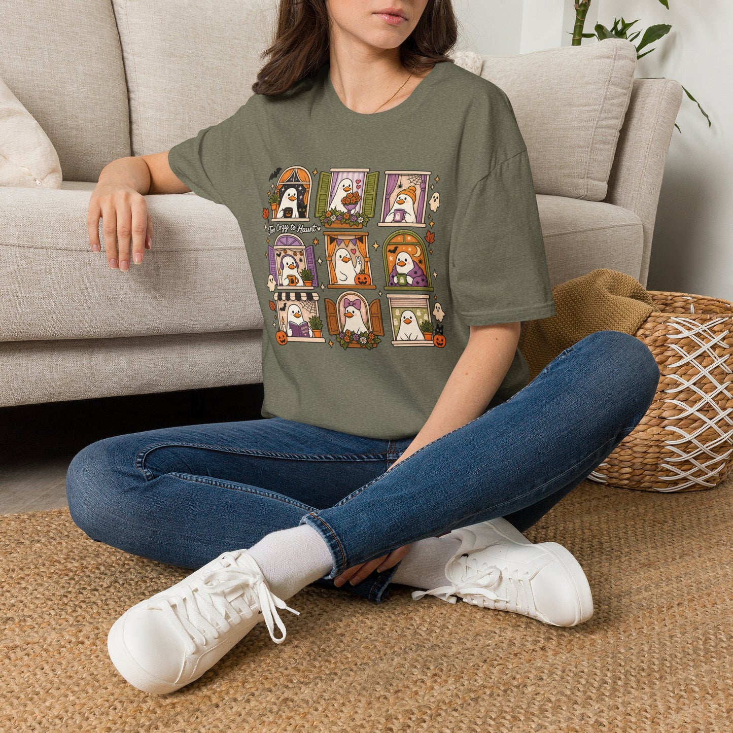 T-Shirt Too Cute To Haunt Goose