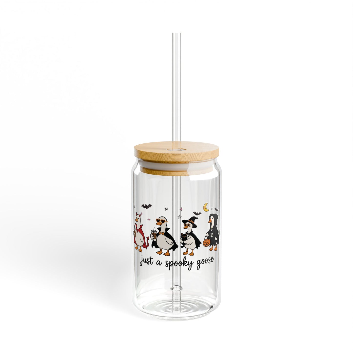 Just A Spooky Goose Glass Tumblr 16 oz