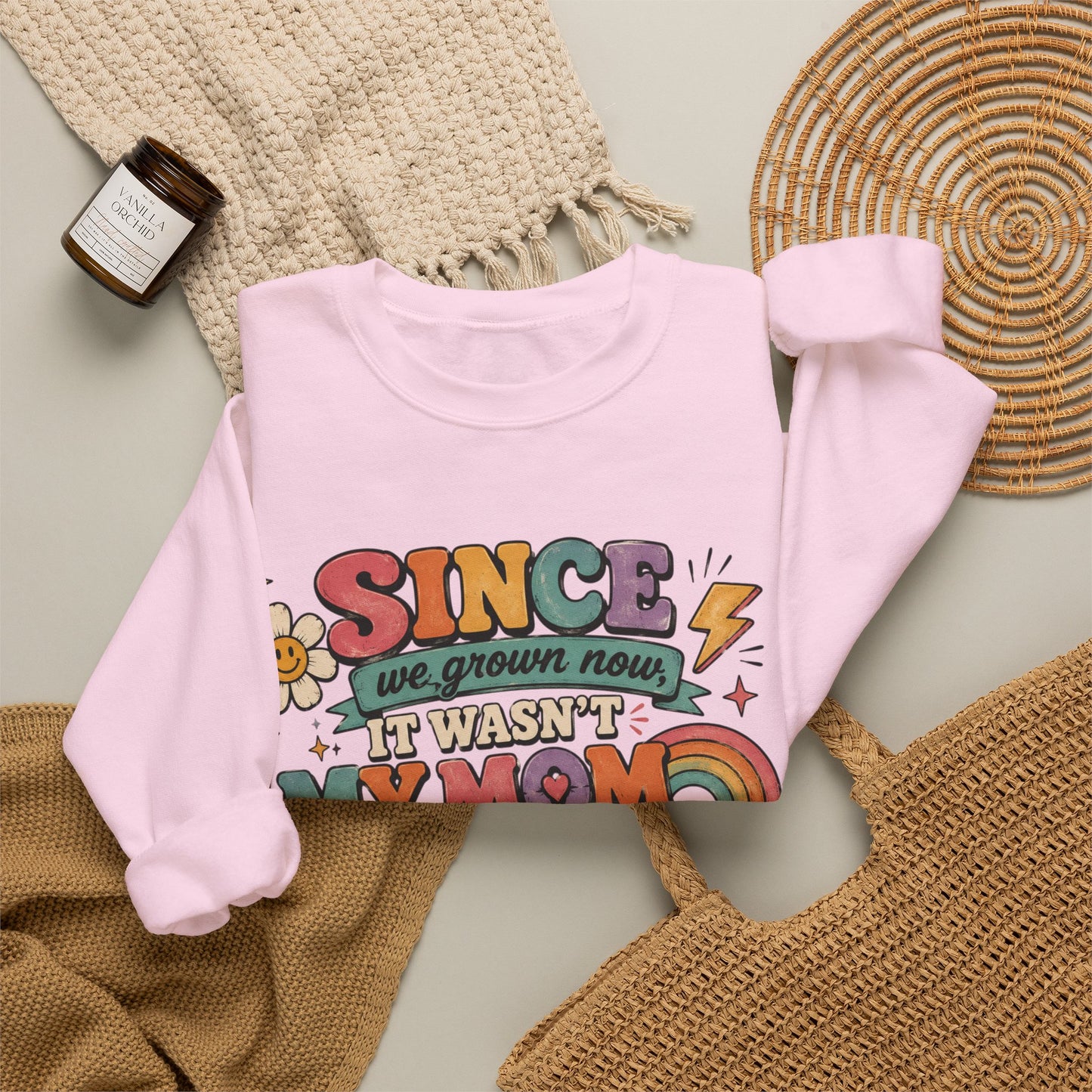 "Since We Grown Now" Graphic Sweatshirt