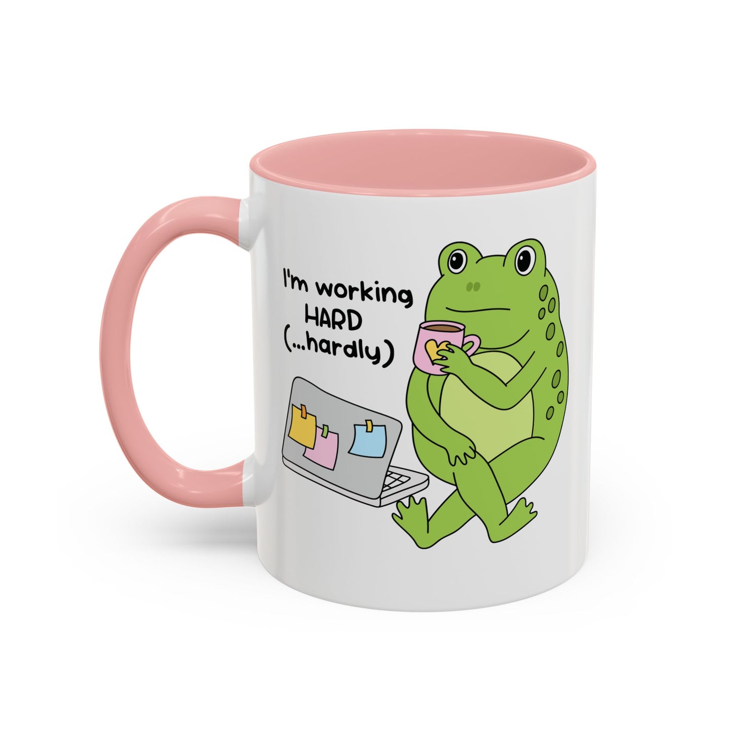I'm working hard mug