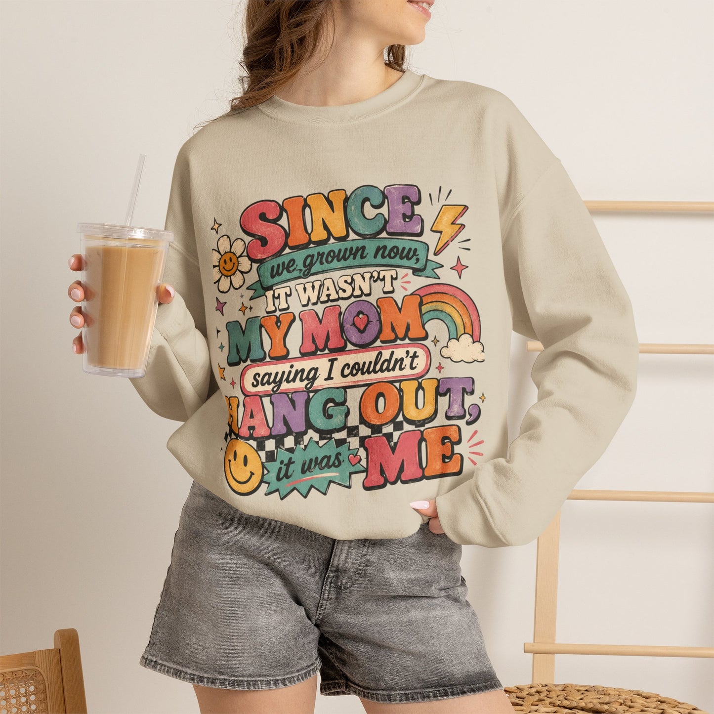 "Since We Grown Now" Graphic Sweatshirt