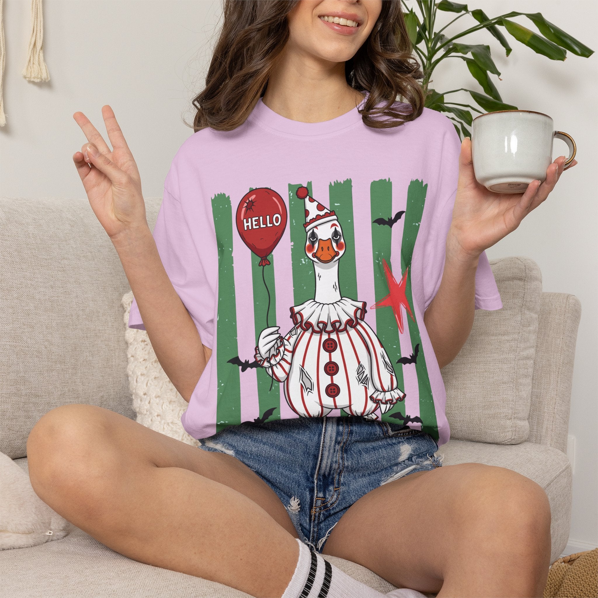 Halloween Clown Goose T-Shirt