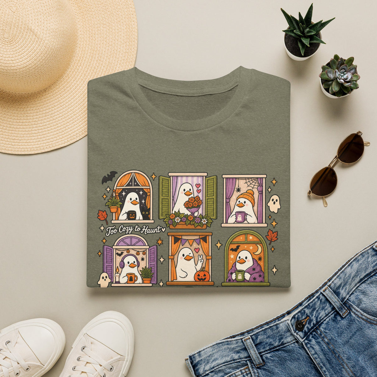 T-Shirt Too Cute To Haunt Goose