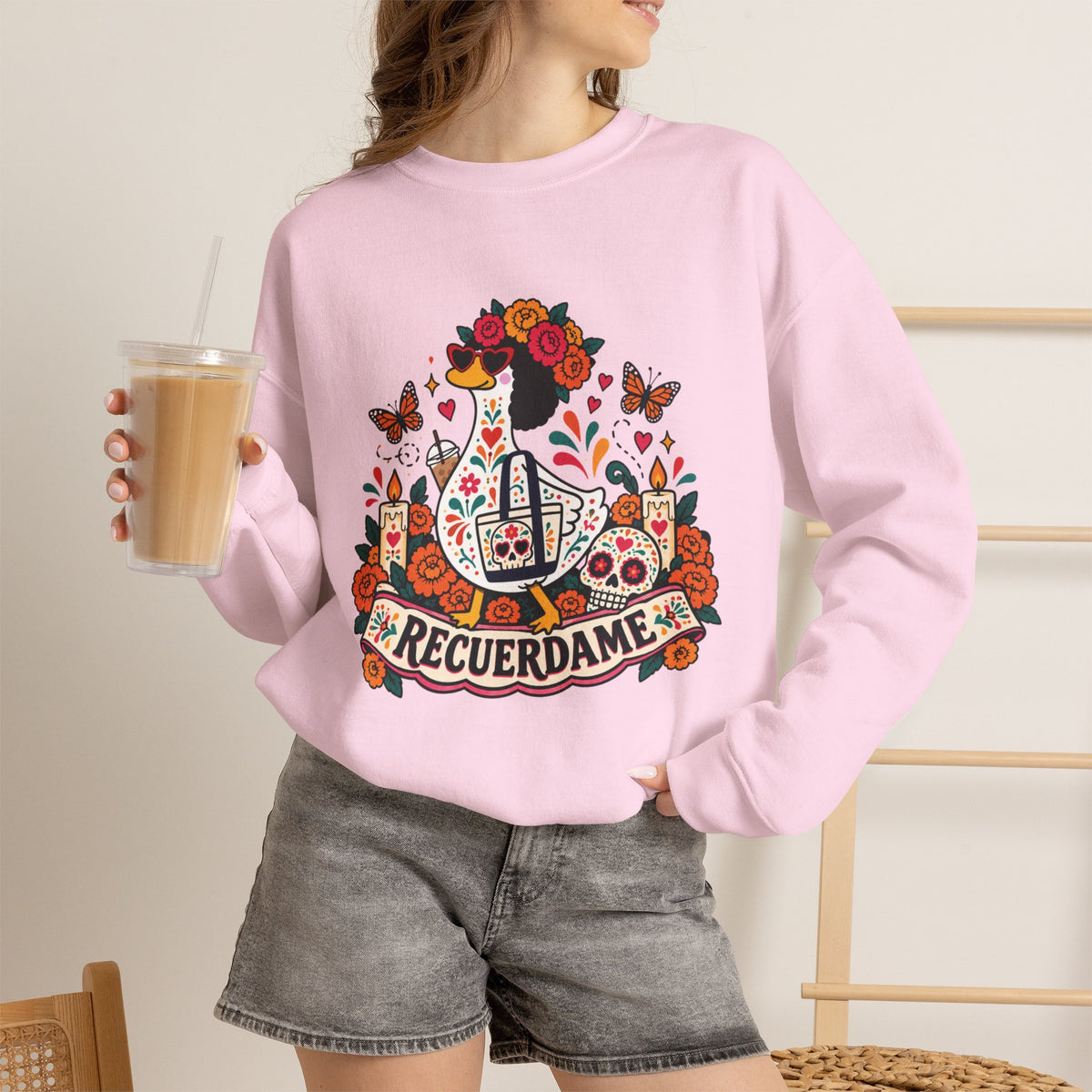 Dia De Los Muertos Recuerdame Crewneck