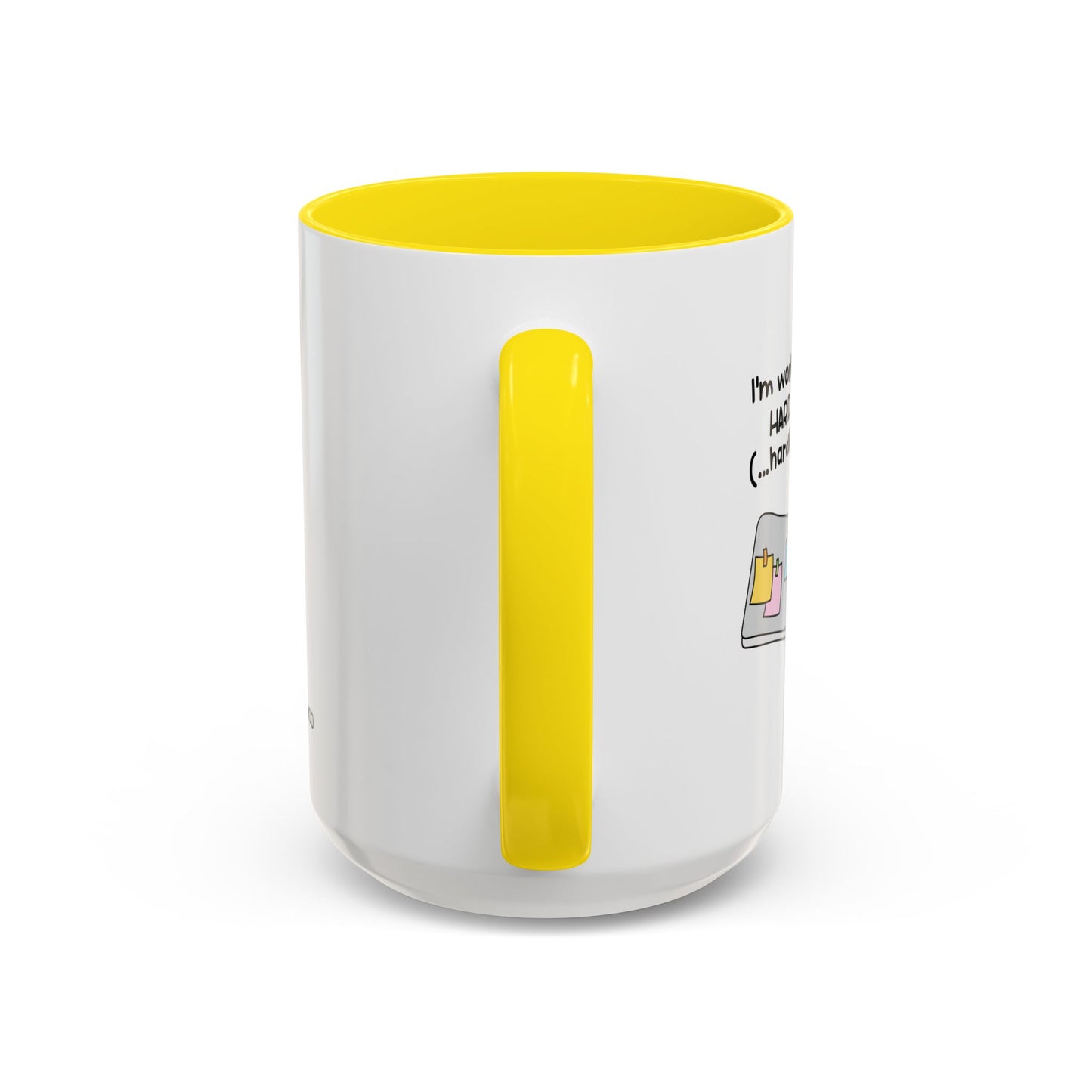 I'm working hard mug