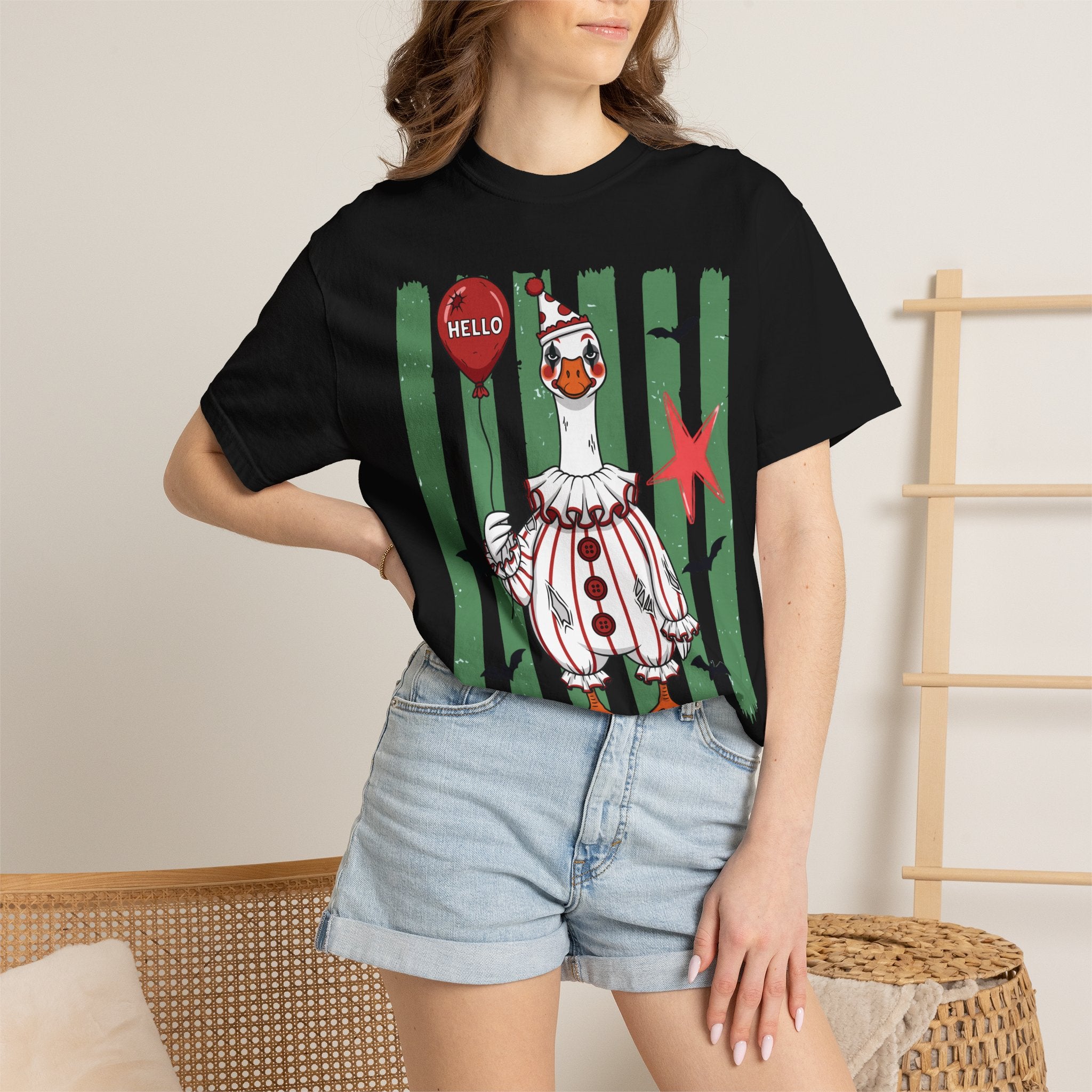 Halloween Clown Goose T-Shirt