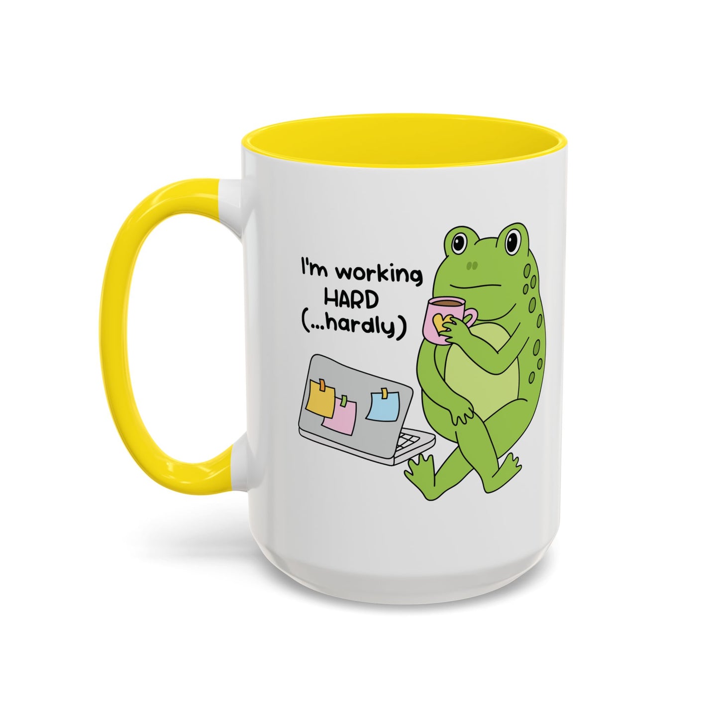 I'm working hard mug