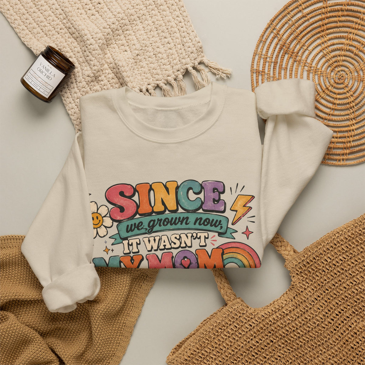 "Since We Grown Now" Graphic Sweatshirt