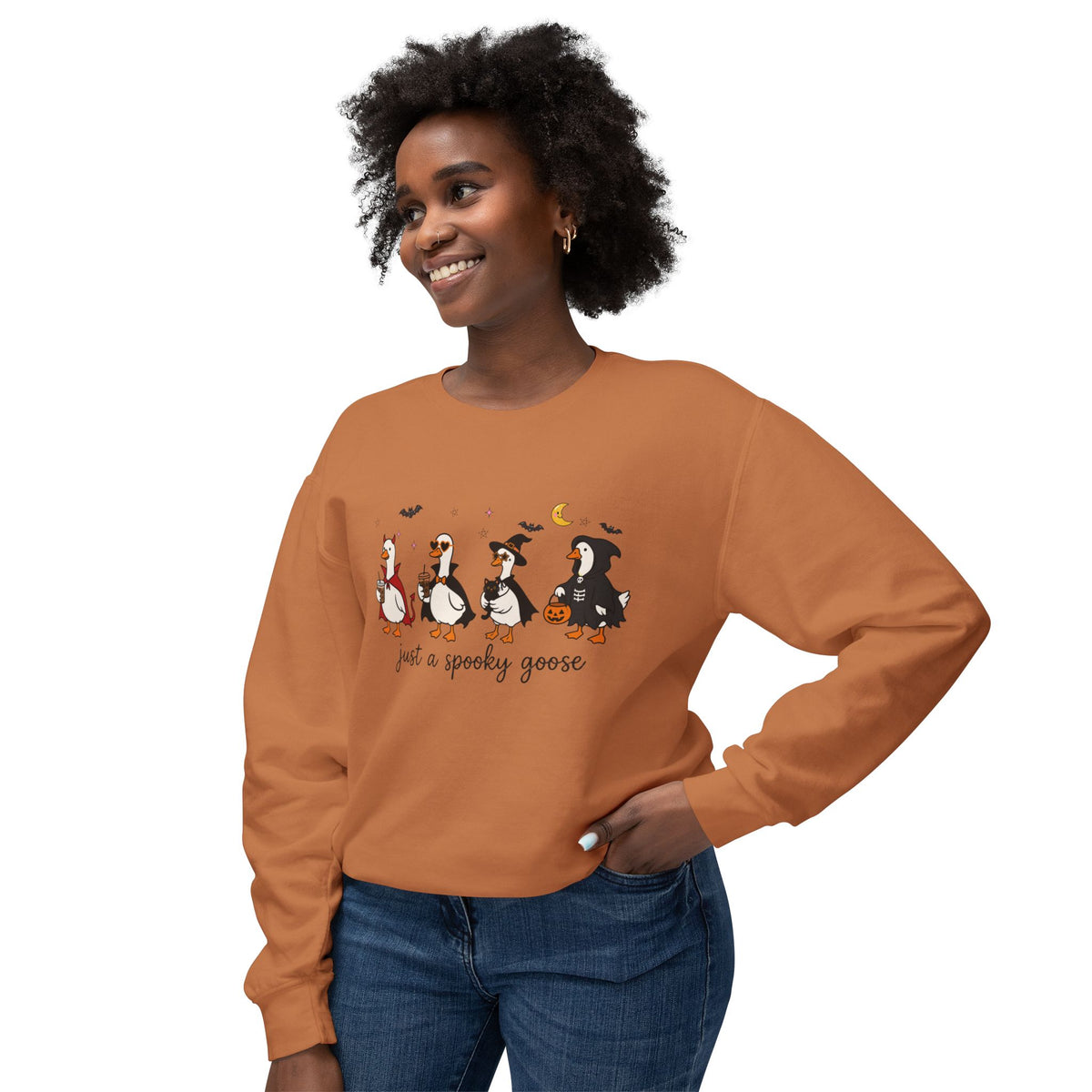 Just A Spooky Goose Sweater