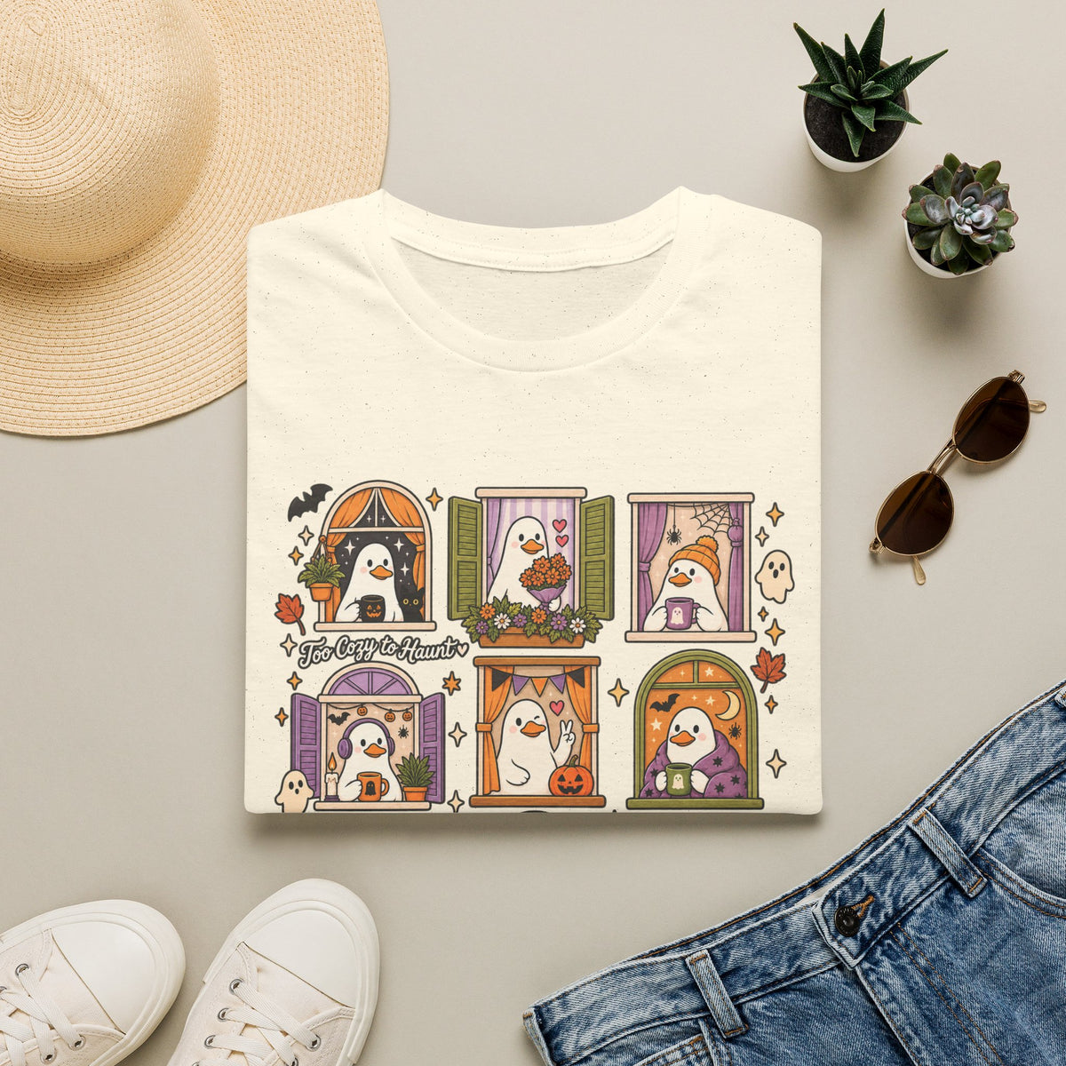T-Shirt Too Cute To Haunt Goose