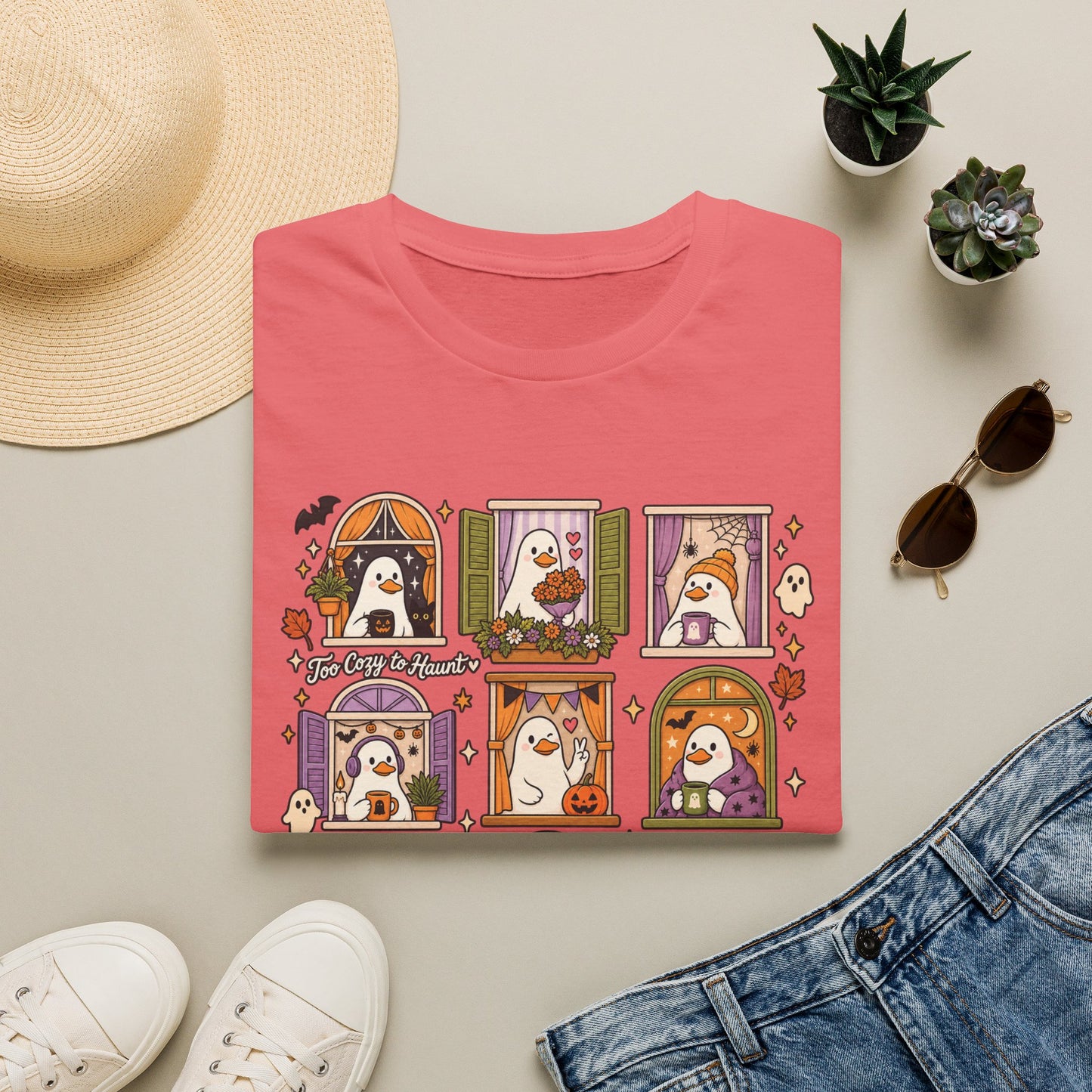 T-Shirt Too Cute To Haunt Goose