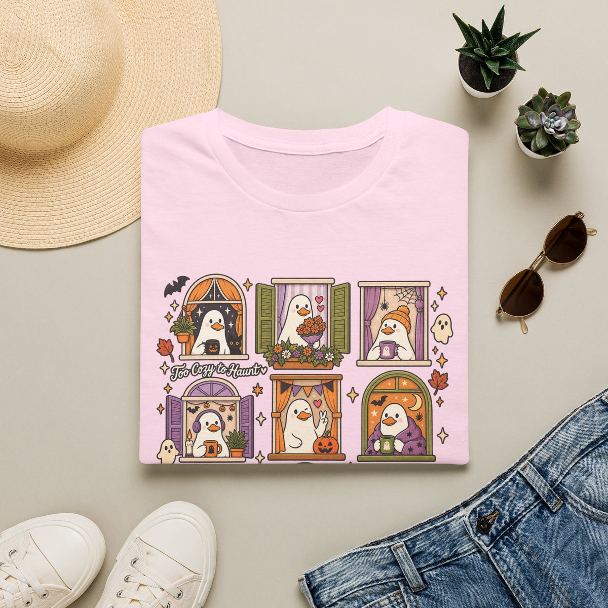 T-Shirt Too Cute To Haunt Goose
