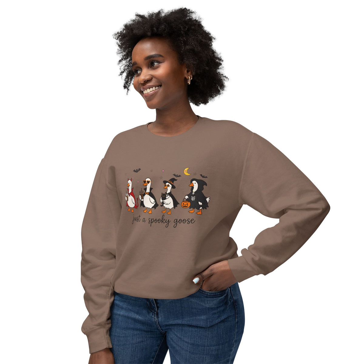 Just A Spooky Goose Sweater