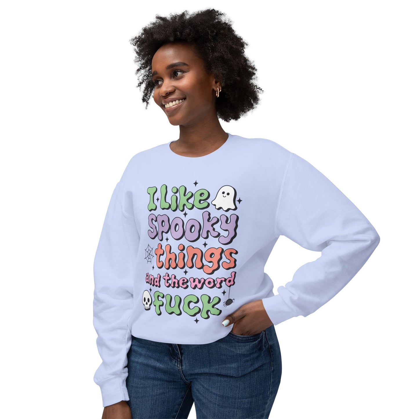 Women's Crewneck "I Like Spooky Things"