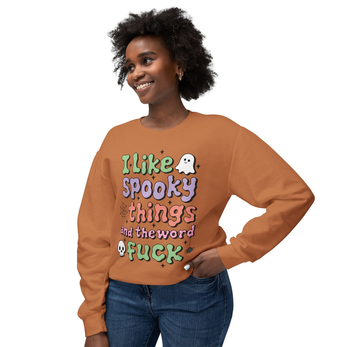Women's Crewneck "I Like Spooky Things"