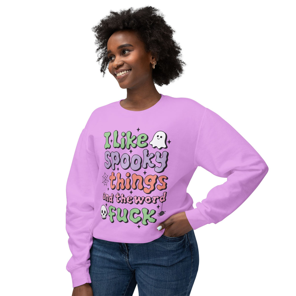 Women's Crewneck "I Like Spooky Things"