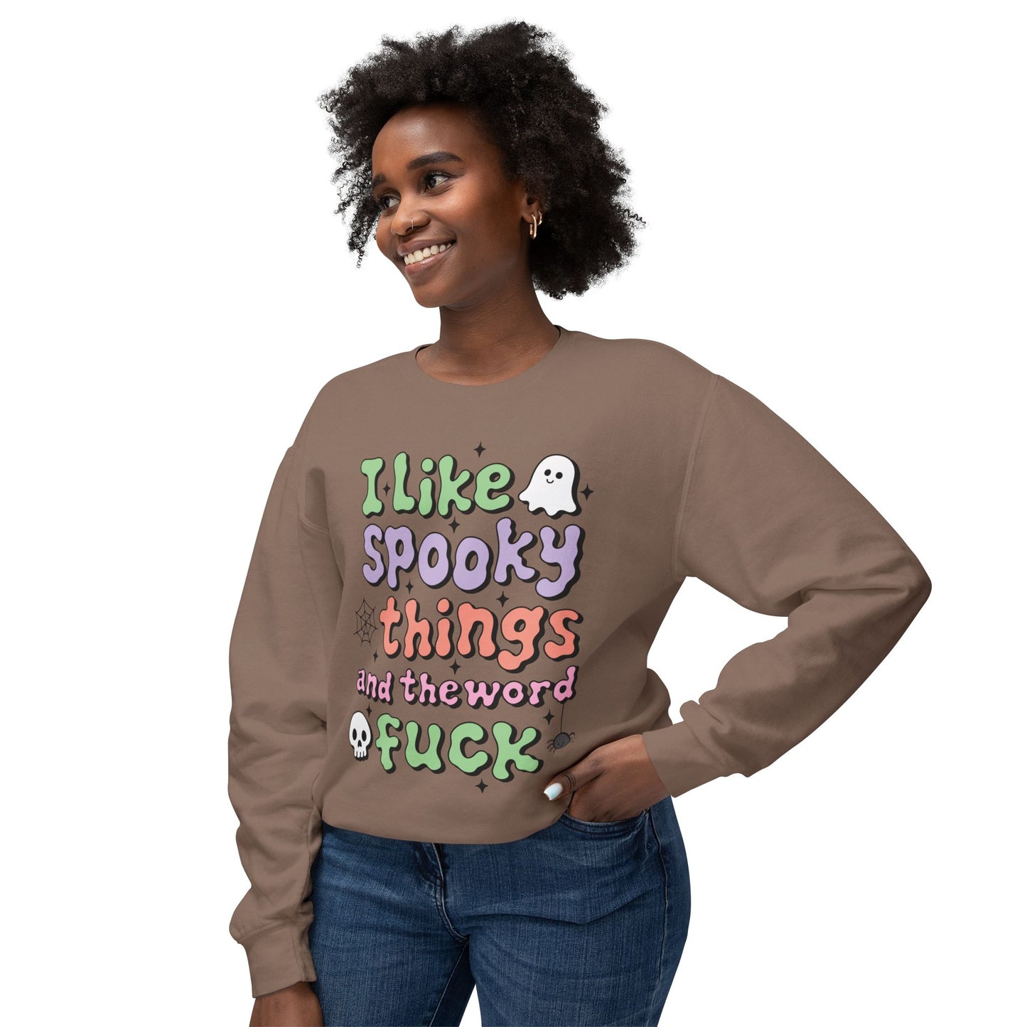 Women's Crewneck "I Like Spooky Things"