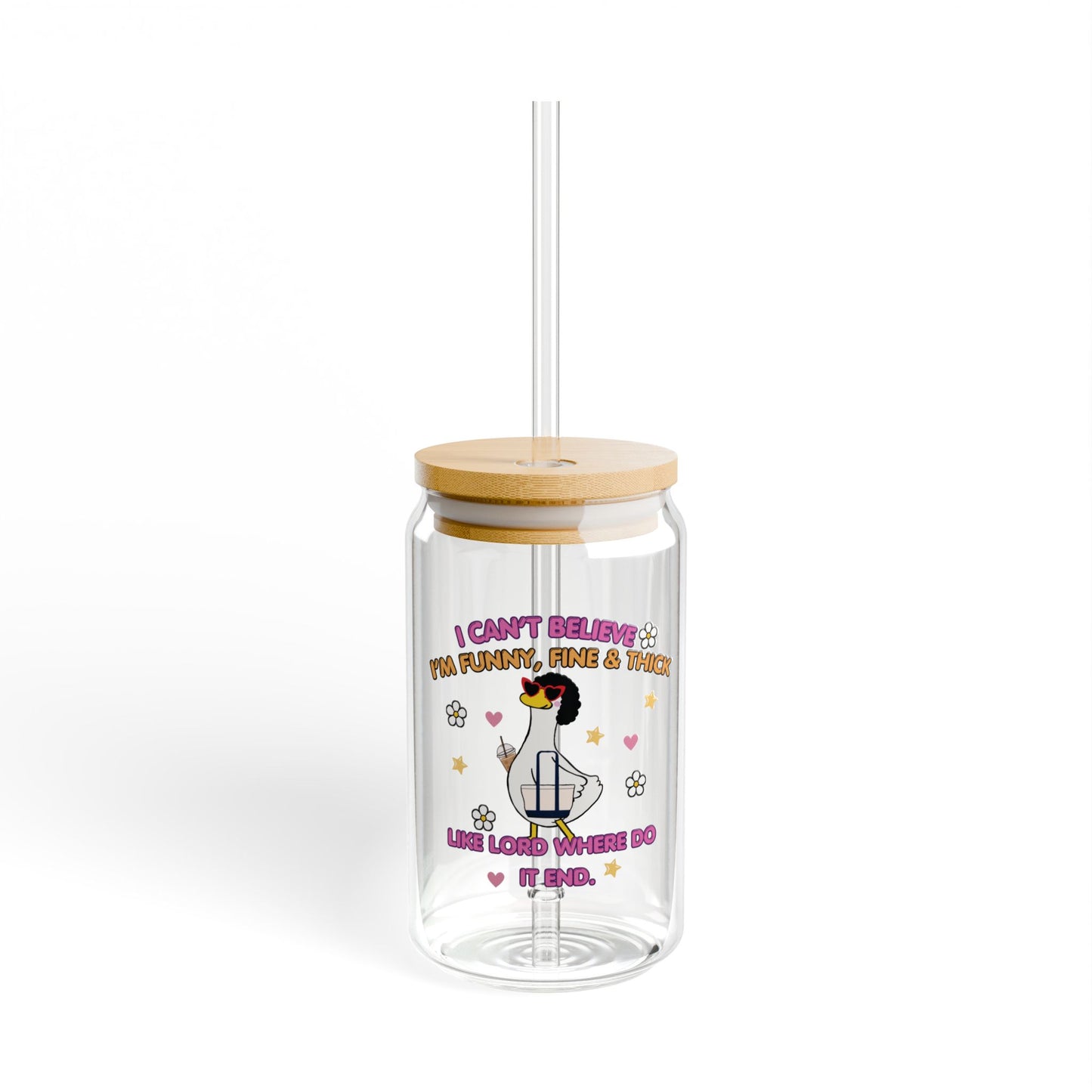 I Can't Believe I'm Funny Glass Tumblr 16 oz