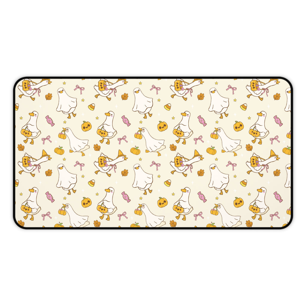 Halloween Goose Desk Mat — Pastel Spooky