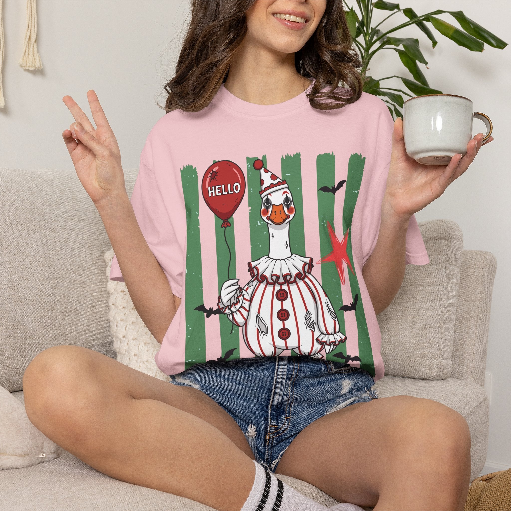Halloween Clown Goose T-Shirt