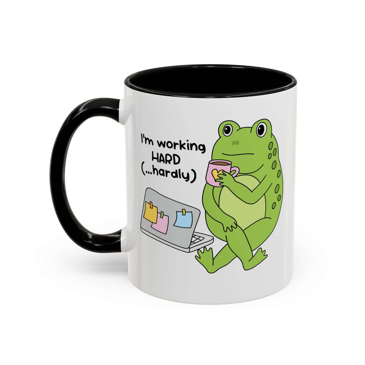I'm working hard mug