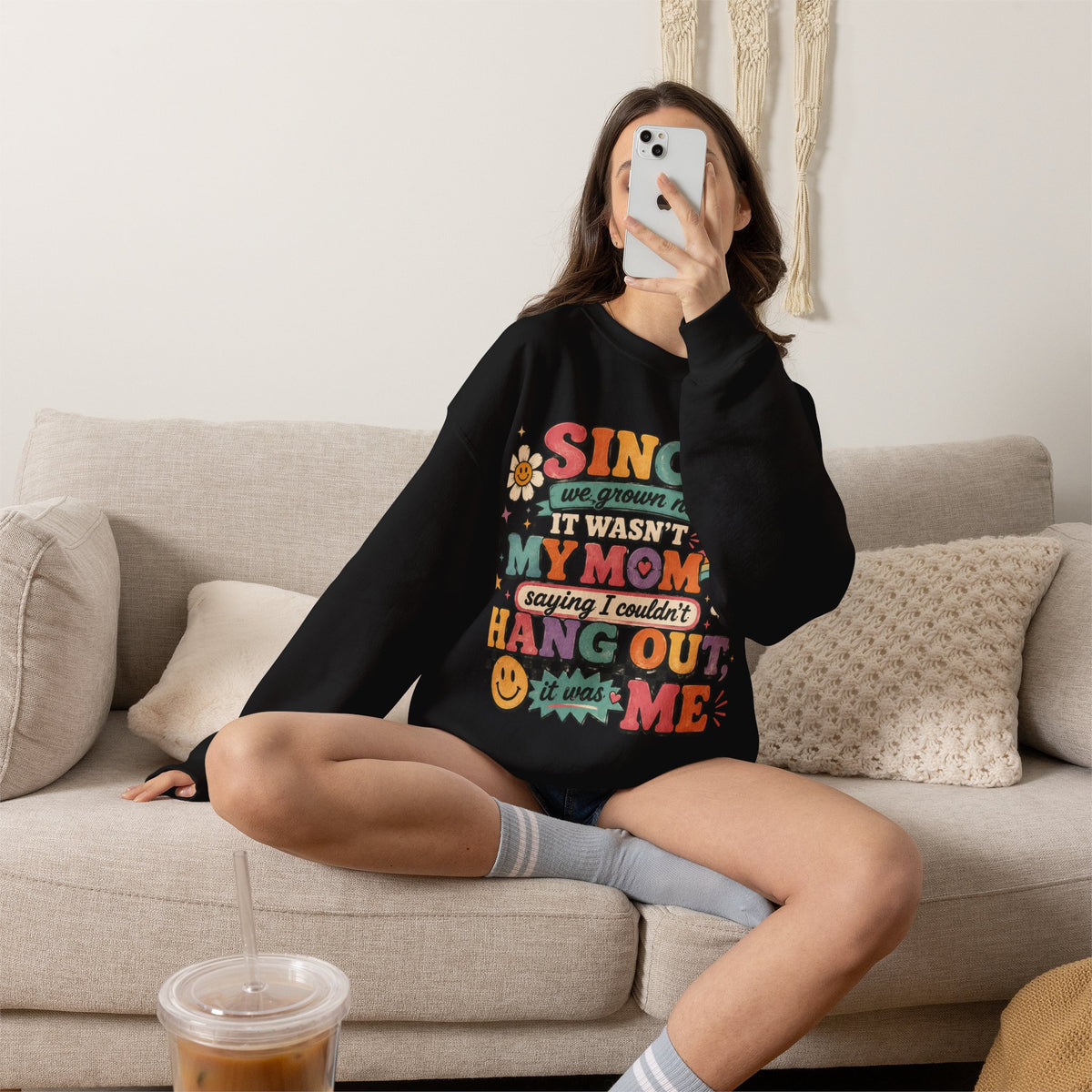 "Since We Grown Now" Graphic Sweatshirt
