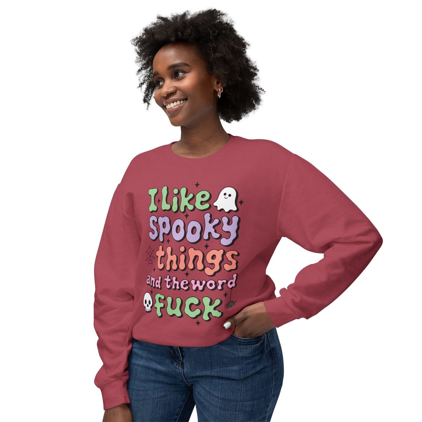 Women's Crewneck "I Like Spooky Things"