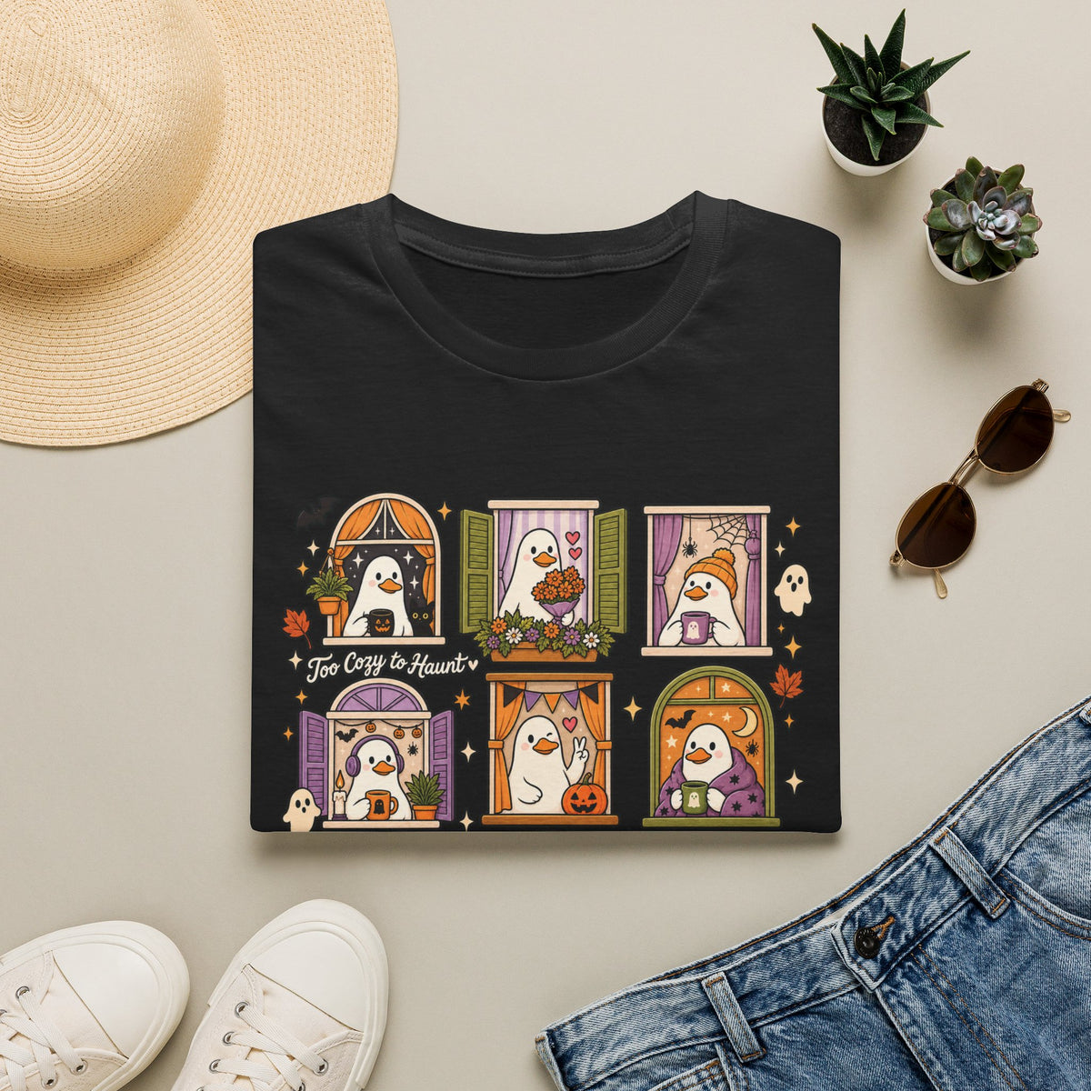 T-Shirt Too Cute To Haunt Goose