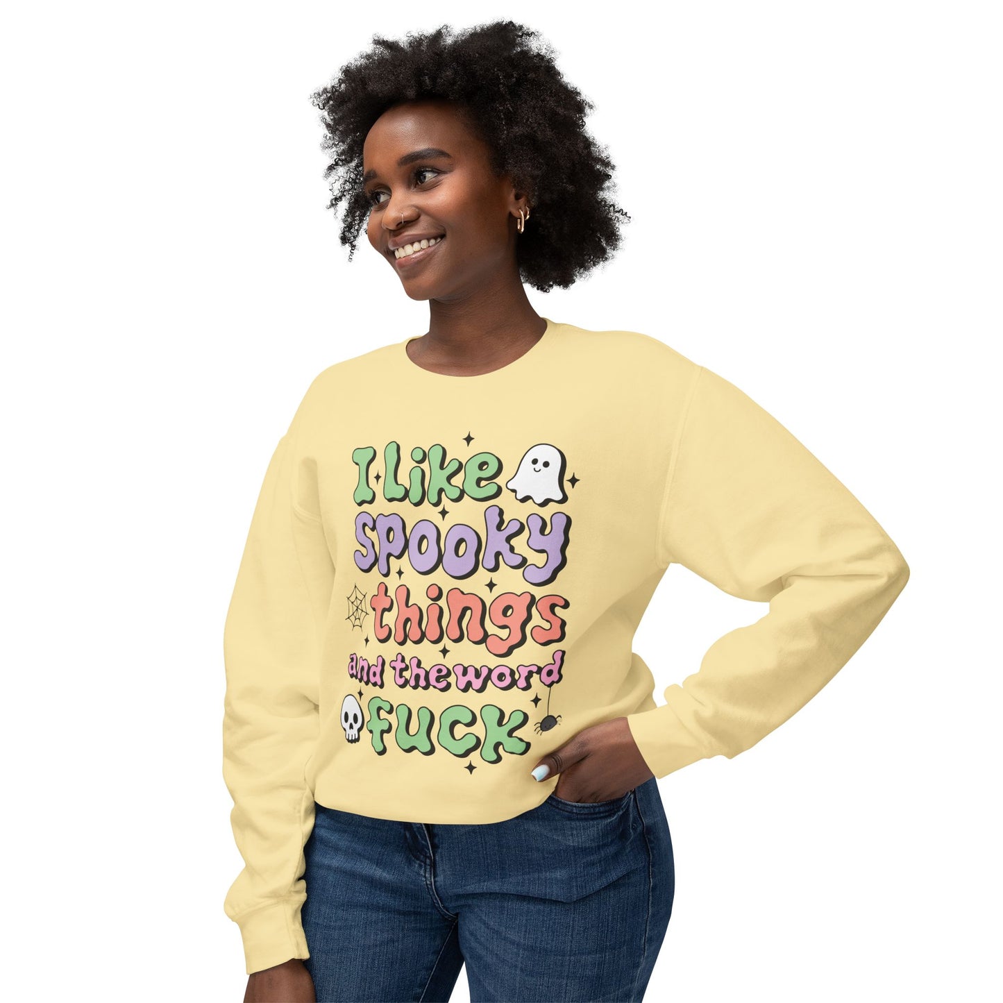 Women's Crewneck "I Like Spooky Things"