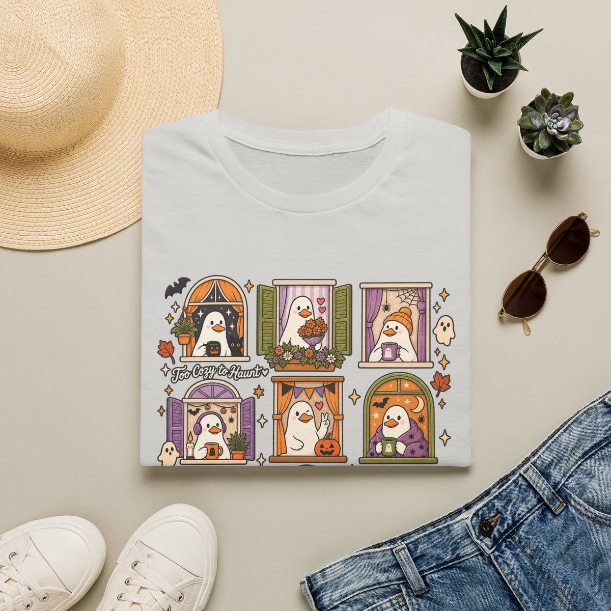 T-Shirt Too Cute To Haunt Goose