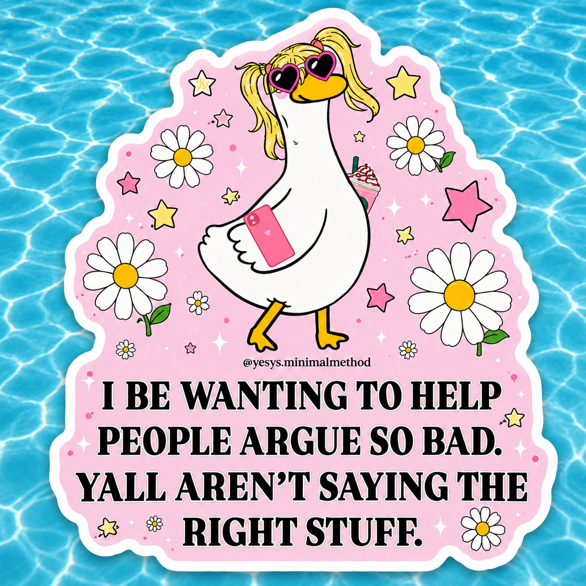 I Be Wanting To Help Sticker 3"