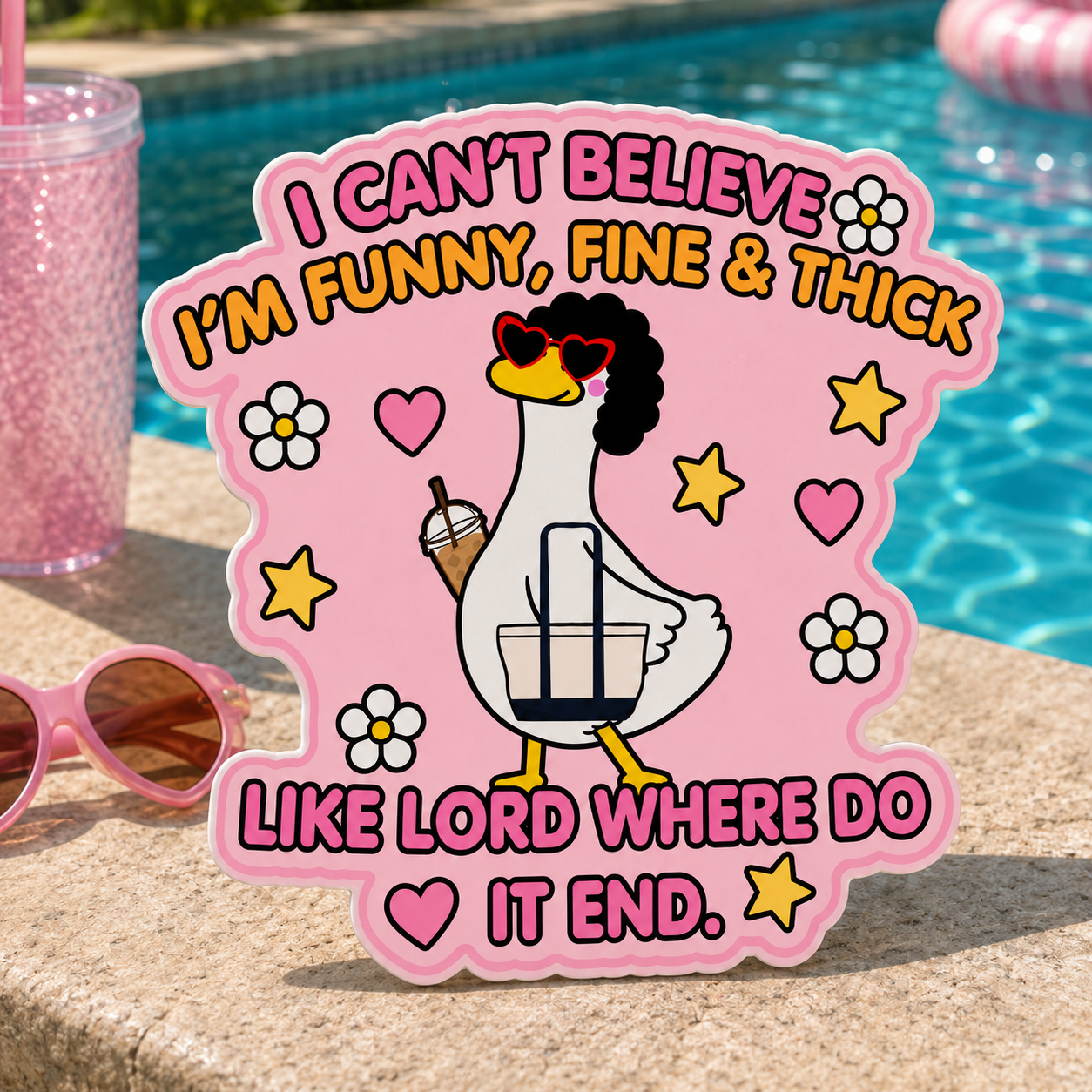 I Can't Believe Sticker 3" Glossy
