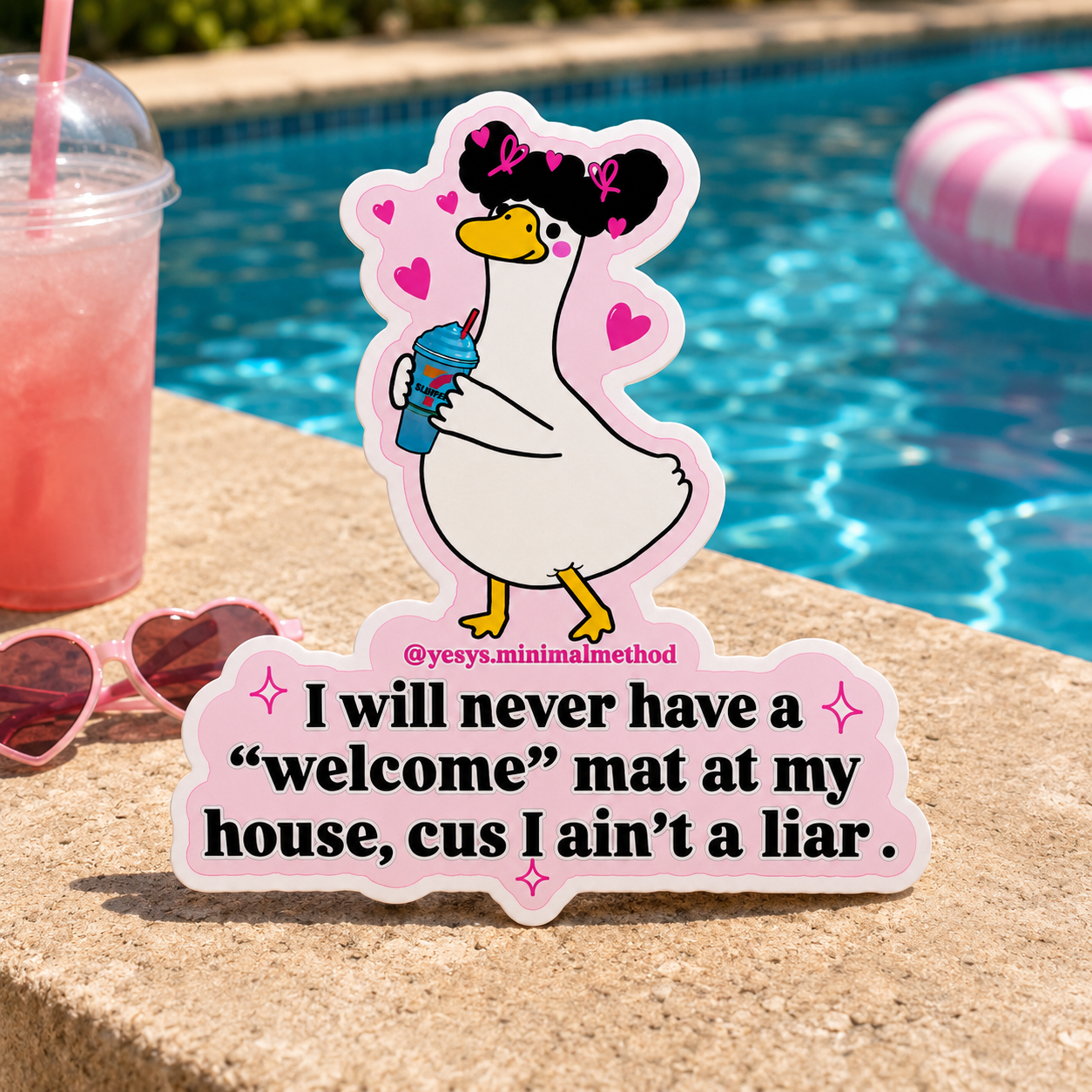 I Will Never Have Sticker 2.7" Glossy