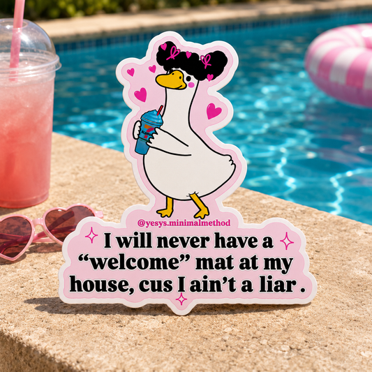 I Will Never Have Sticker 2.7" Glossy
