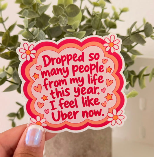 Dropped So Many People From Life Sticker 3”