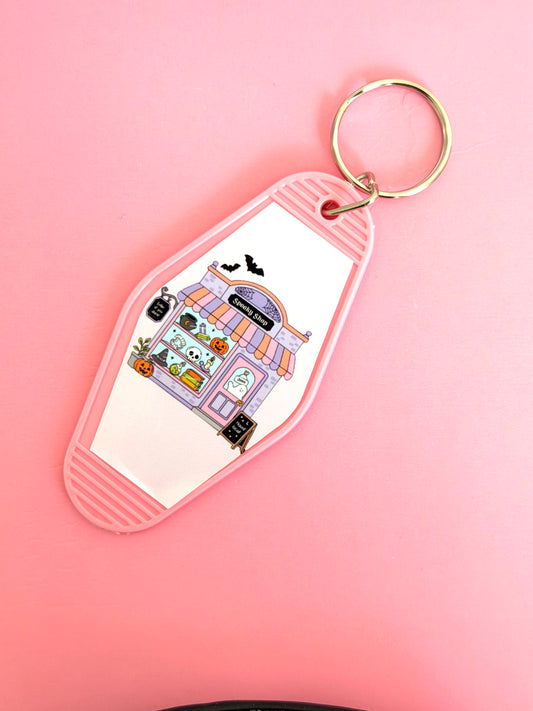 Haunted Cute House Keychain
