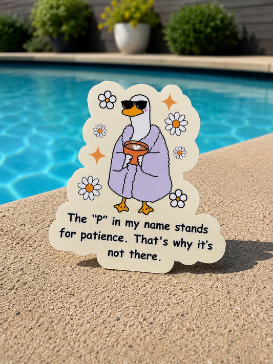 The “P” in my name sticker 2.5”
