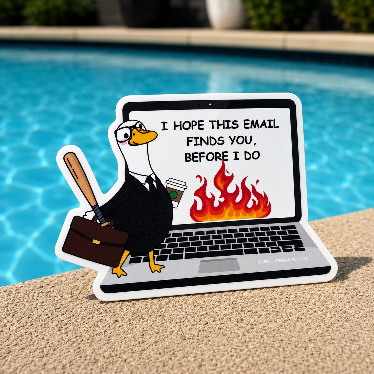 I hope this email finds you sticker 2.5x2”