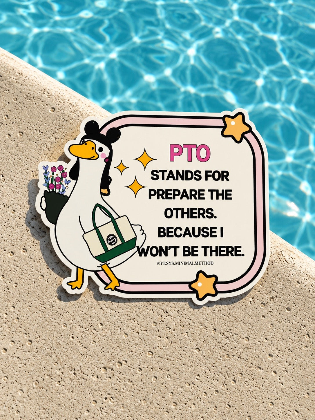 PTO stands for sticker 3”