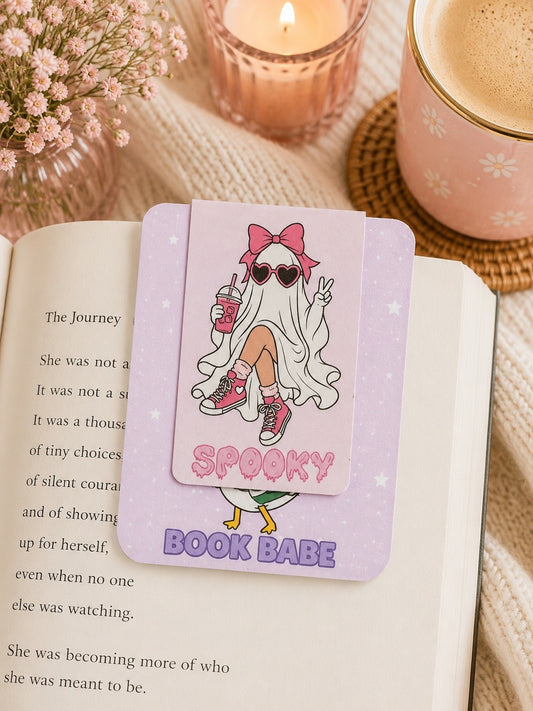 Holo Spooky Girl Magnetic Bookmark 3"